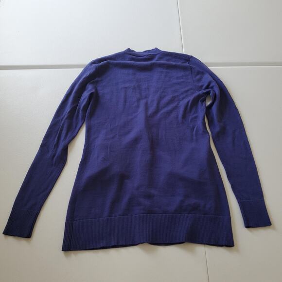 Tory Burch Sweater Womens Small Cardigan Wool Button Long Sleeve Logo Button - Picture 2 of 7